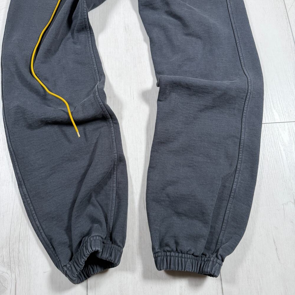 Rhude Gray Embroidered Logo Lounge Sweatpants Joggers Medium - Picture 3 of 14